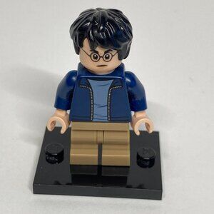 LEGO Harry Potter Minifigure Dark Blue Open Jacket Dark Tan Pants hp175